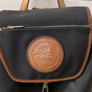 Lancel Black and Brown Men's or women’s Backpack